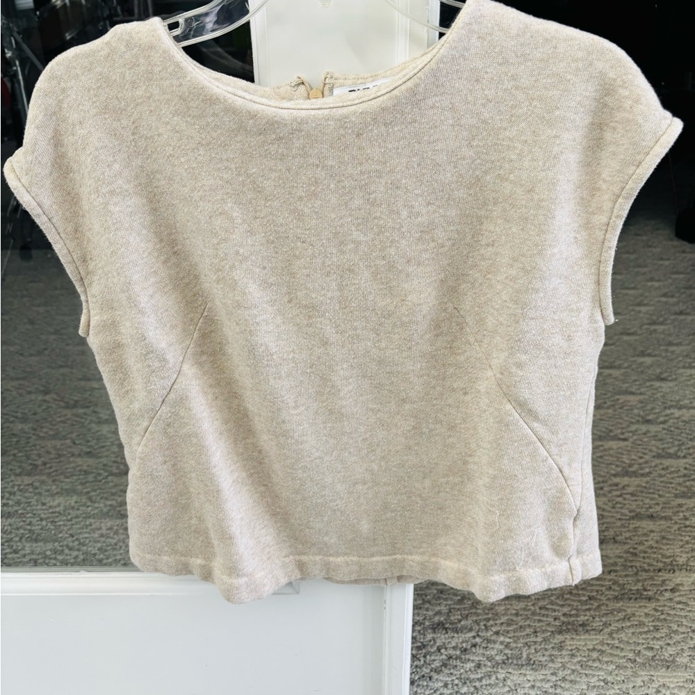 DKNYC Beige Knit Top